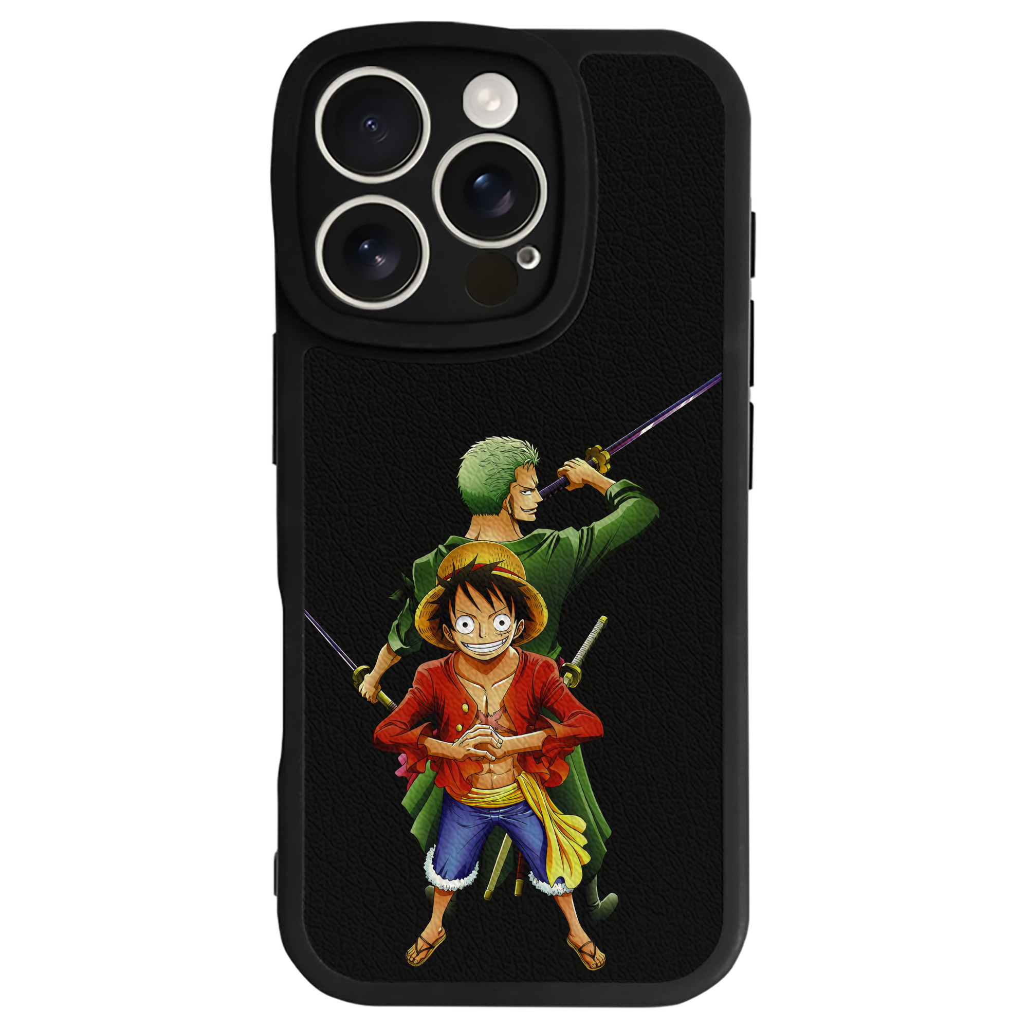 （画像用） ワンピース モンキー・D・ルフィ ONE PIECE Monkey D. Luffy 【iPhone 16シリーズ対応】シリコンスマホケース（レザー調） 材質：シリコン